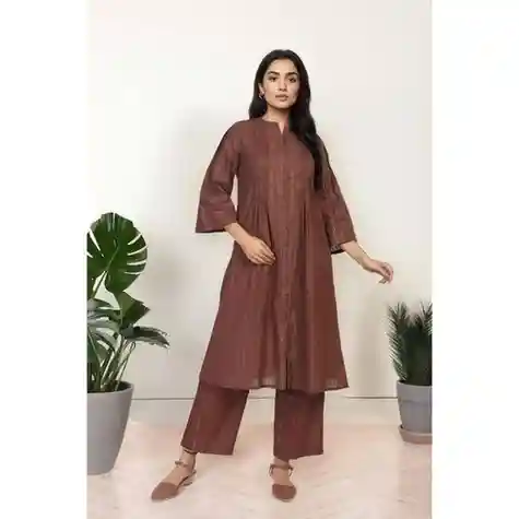 Aurelia Women's Striped A-Line Palazzo Kurta